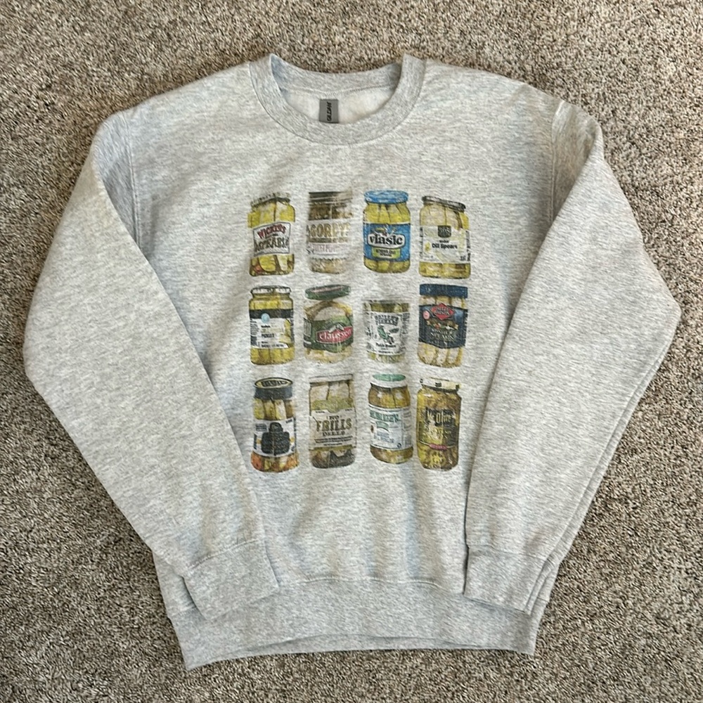 VIRAL pickle jar swearshirt/hoodie/pullover/sweater